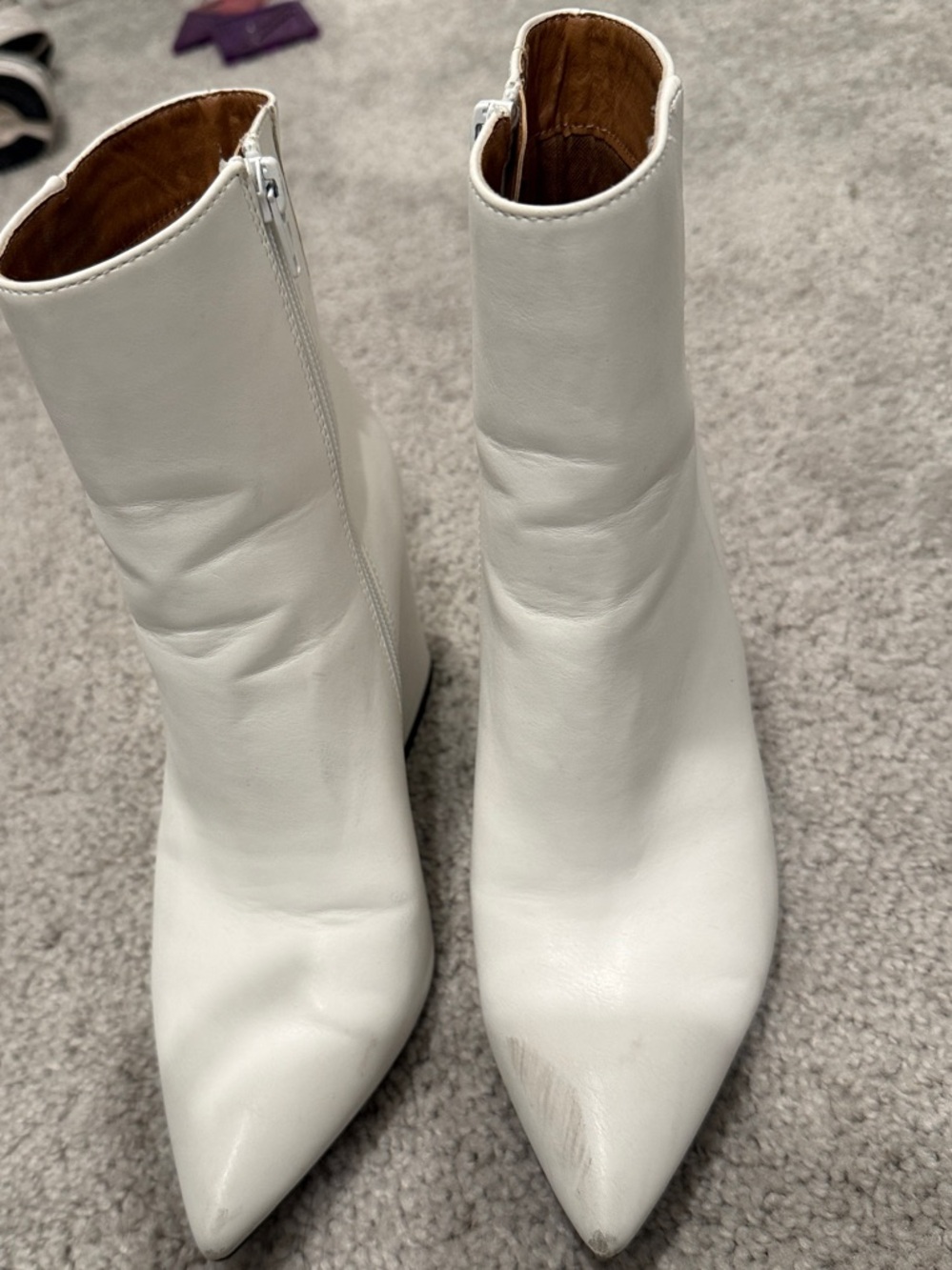 Madden girl white boots